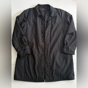 London Fog Black Packable Travel Jacket Large
